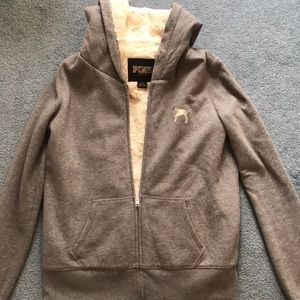 PINK zip-up sweatshirt